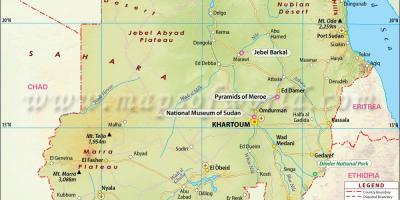 Mapa Sudan hiri