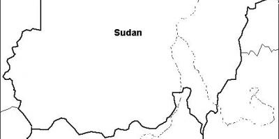 Mapa Sudan hutsik